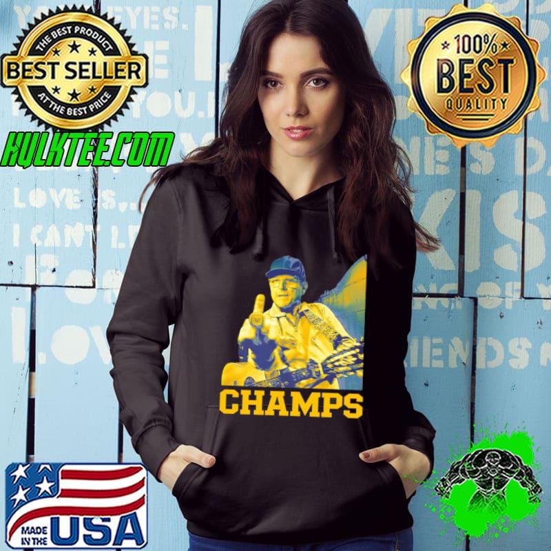 Jim Harbaugh middle finger champs new shirt