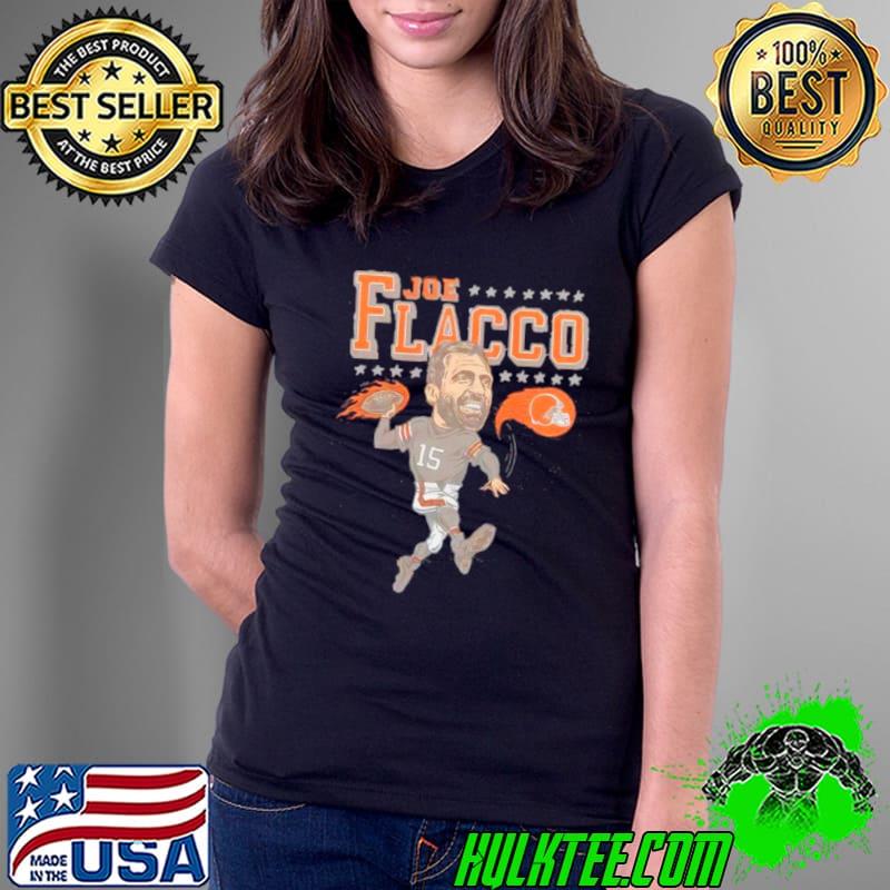 Joe Flacco Cleveland Browns caricature player Tri Blend shirt