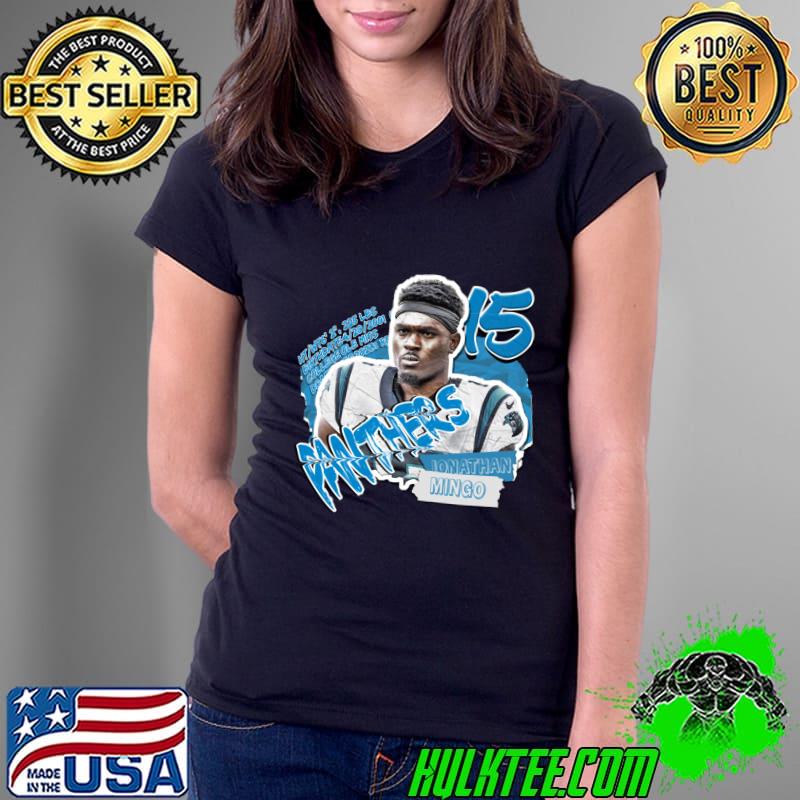 Jonathan Mingo American football wide receiver for the Carolina Panthers of the National Football League T-Shirt