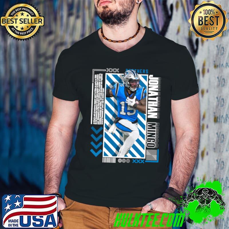 Jonathan Mingo American football wide receiver for the Carolina Panthers T-Shirt Guys V Neck Jonathan Mingo American football wide receiver for the Carolina Panthers T-Shirt Guys V Neck