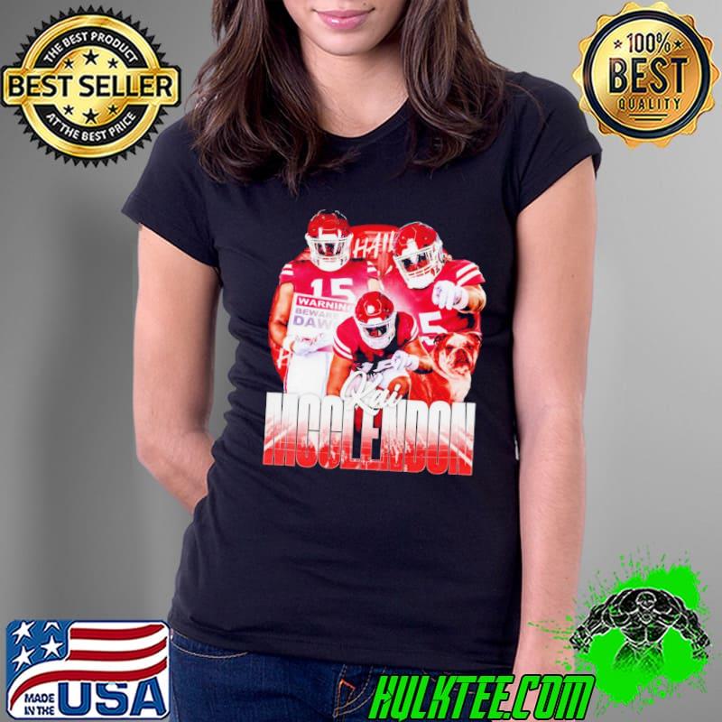 Kai McClendon Mississippi State Bulldogs football graphic poster shirt Kai McClendon Mississippi State Bulldogs football graphic poster shirt