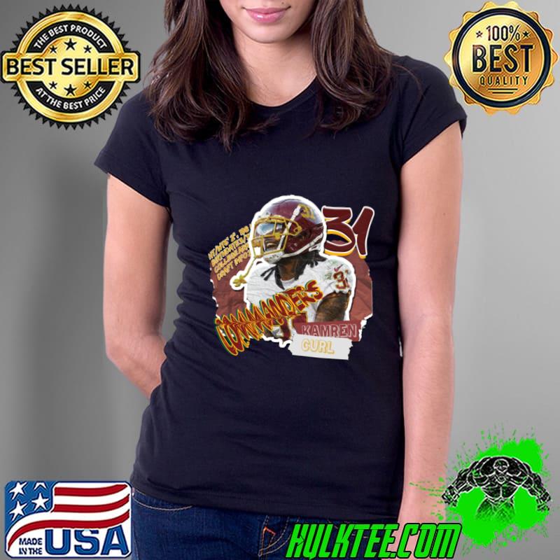Kamren Curl Superstar American football safety for the Washington Commanders T-Shirt Ladies Tee Kamren Curl Superstar American football safety for the Washington Commanders T-Shirt Ladies Tee