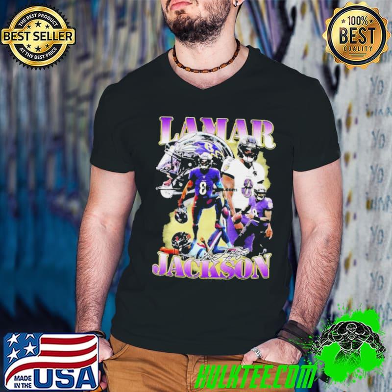 Lamar Jackson Baltimore Ravens Football Signature Vintage 2024 Shirt Guys V Neck Lamar Jackson Baltimore Ravens Football Signature Vintage 2024 Shirt Guys V Neck