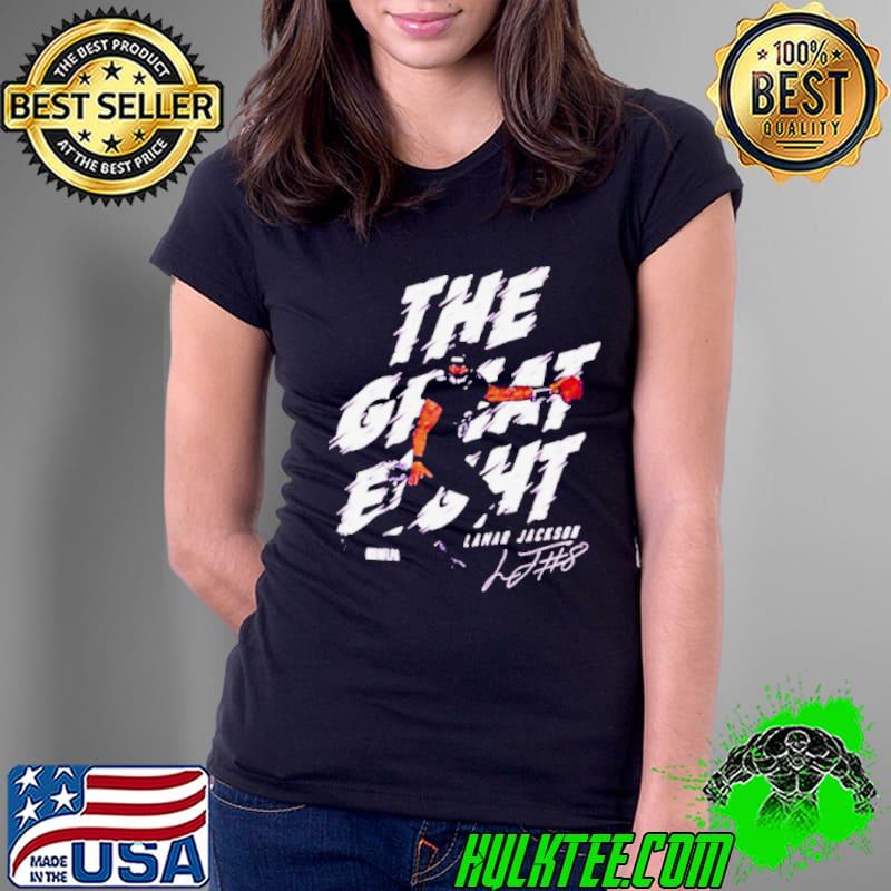 Lamar Jackson Baltimore the great eight football signature shirt