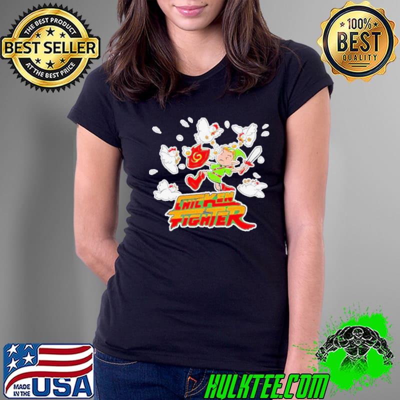 Link vs The Cuccos chicken fighter shirt