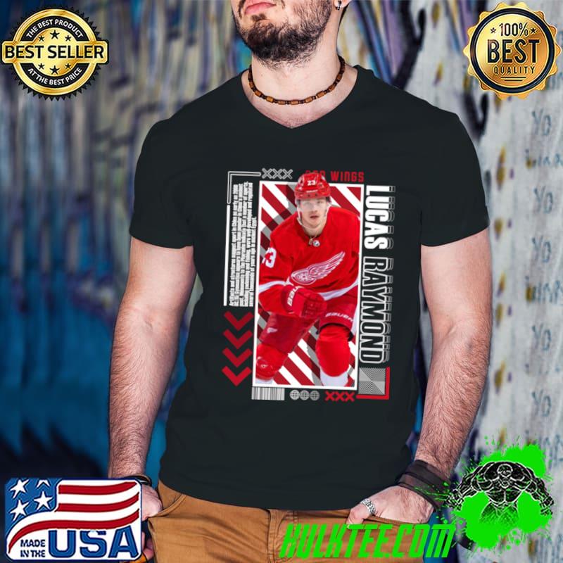 Lucas Raymond Swedish professional ice hockey winger for the Detroit Red Wings T-Shirt Guys V Neck Lucas Raymond Swedish professional ice hockey winger for the Detroit Red Wings T-Shirt Guys V Neck