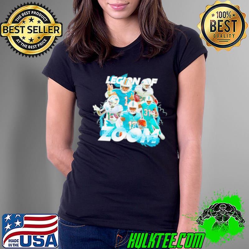 Miami Dolphins Legion of Zoom Graphic Shirt Ladies Tee Miami Dolphins Legion of Zoom Graphic Shirt Ladies Tee