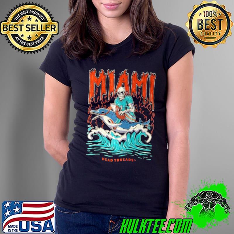 Miami Dolphins Tua Tagovailoa Football Skeleton Dead Threads Shirt