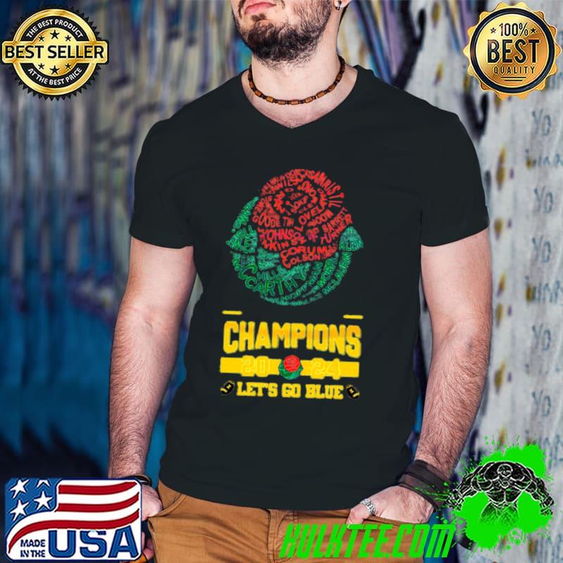 Michigan 2024 Rose Bowl Game Champions s Guys V Neck Michigan 2024 Rose Bowl Game Champions s Guys V Neck