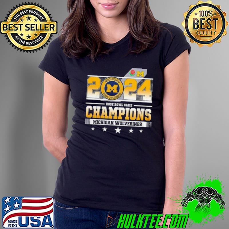 Michigan Wolverines Football 2024 Rose Bowl Game Champions Shirt