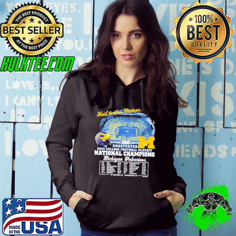 Michigan Wolverines Undefeated Playoff 2023 National Champions 34 13 Washington Huskies Shirt