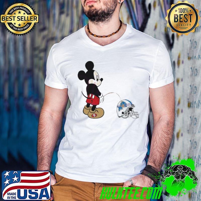 Mickey 49ers Piss On Detroit Lions shirt