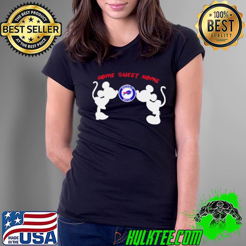 Mickey Minnie Home Sweet Home Buffalo Bills Shirt Ladies Tee Mickey Minnie Home Sweet Home Buffalo Bills Shirt Ladies Tee