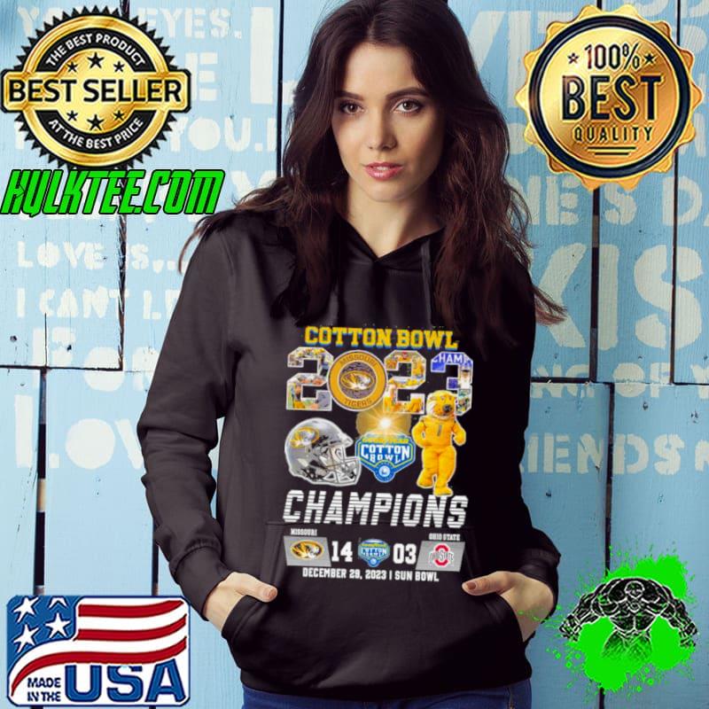 Missouri Tigers Football 2023 Cotton Bowl Champions Victory Ohio State 14 03 Shirt Hoodie Missouri Tigers Football 2023 Cotton Bowl Champions Victory Ohio State 14 03 Shirt Hoodie