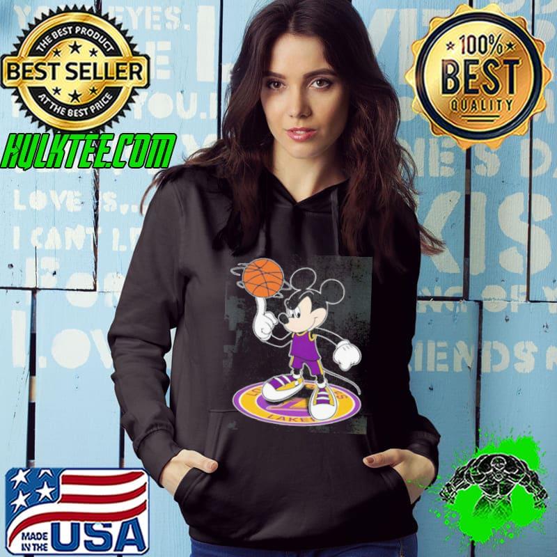 NBA Los Angeles Lakers Cheerful Mickey Disney Shirt Hoodie NBA Los Angeles Lakers Cheerful Mickey Disney Shirt Hoodie