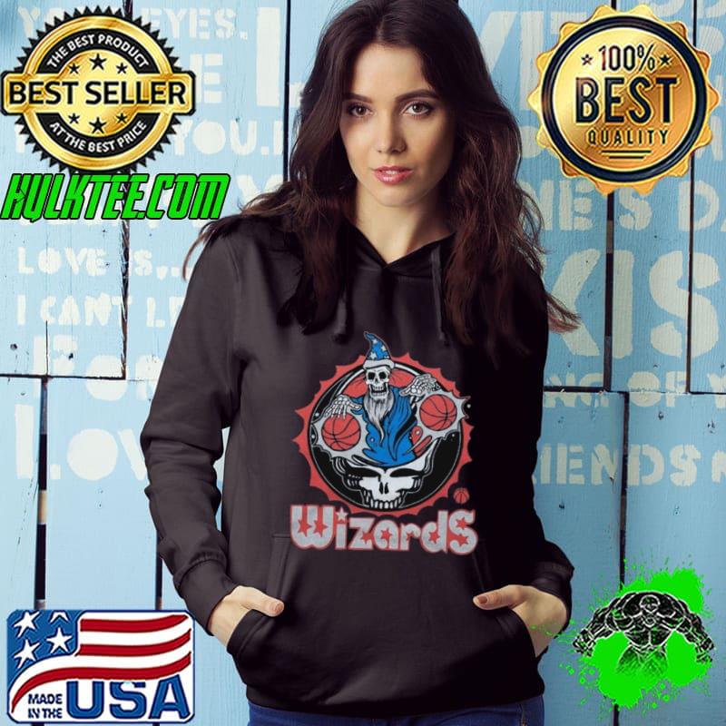 NBA x Grateful Dead x Washington Wizards Skull 2024 Shirt