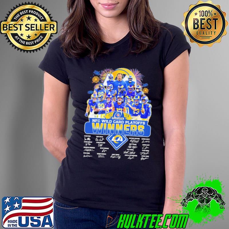 Nfc wild card winners signature La Winners Fireworks shirt
