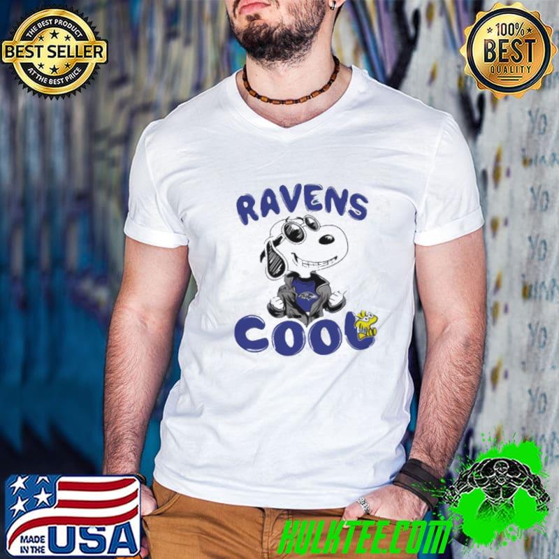 NFL Football Baltimore Ravens Cool Snoopy Shirt Youth Shirt