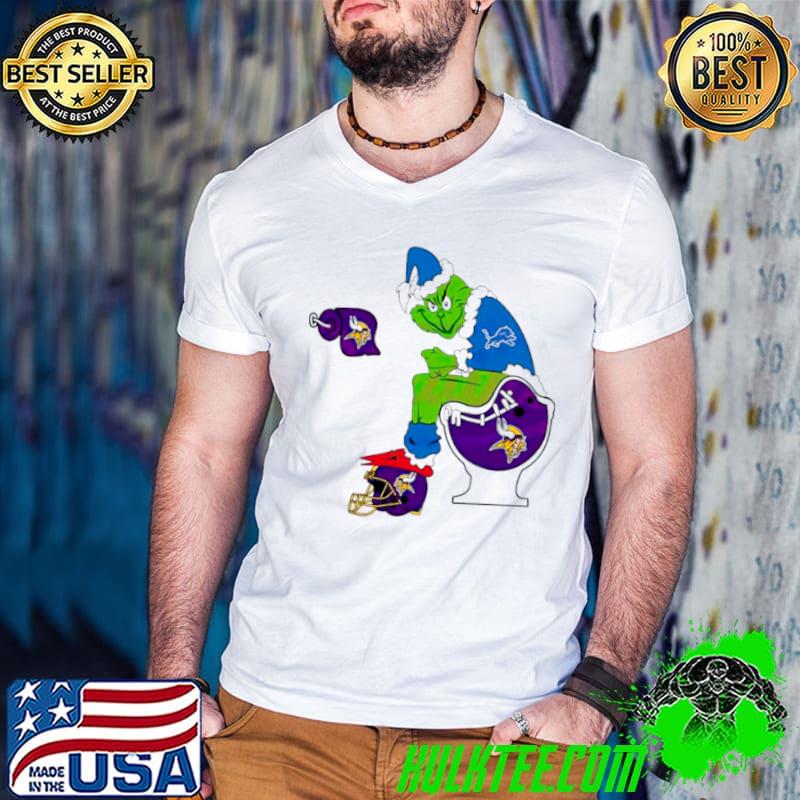 NFL Grinch Detroit Lions Vs Minnesota Vikings Shirt