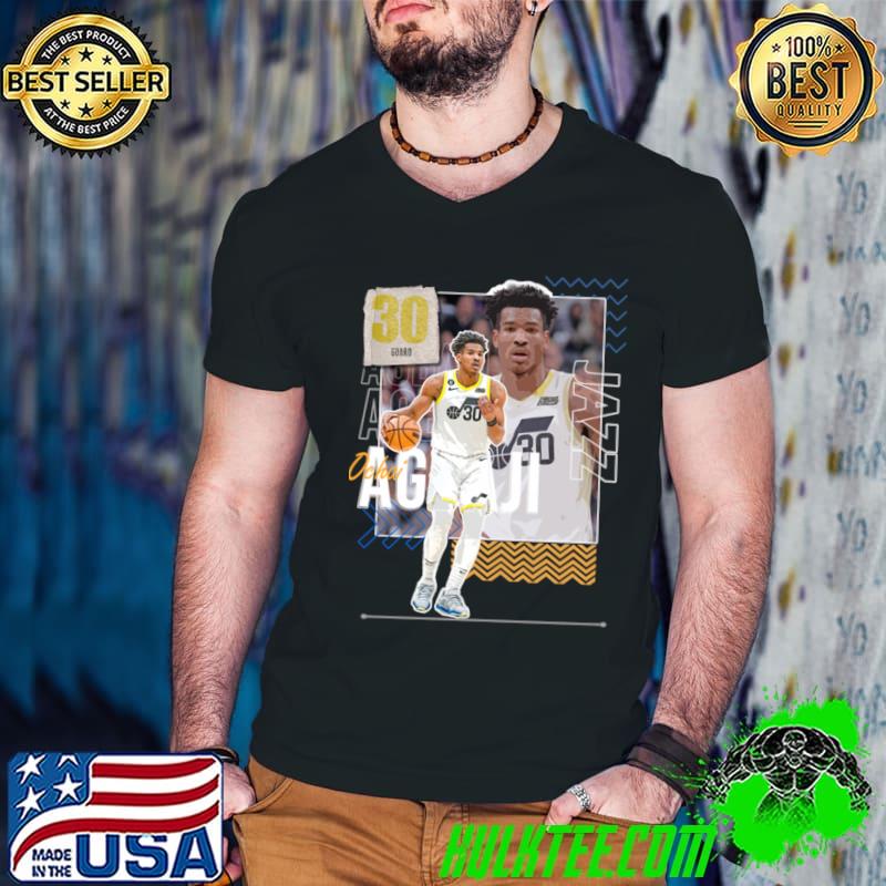 Ochai Agbaji American professional basketball player for the Utah Jazz T-Shirt Guys V Neck Ochai Agbaji American professional basketball player for the Utah Jazz T-Shirt Guys V Neck
