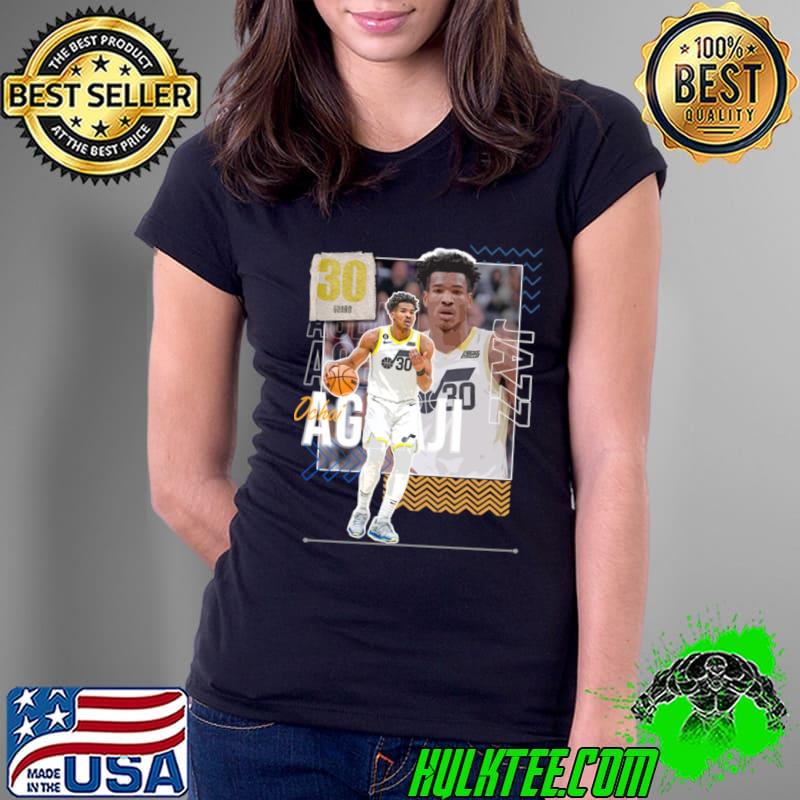 Ochai Agbaji American professional basketball player for the Utah Jazz T-Shirt Ladies Tee Ochai Agbaji American professional basketball player for the Utah Jazz T-Shirt Ladies Tee