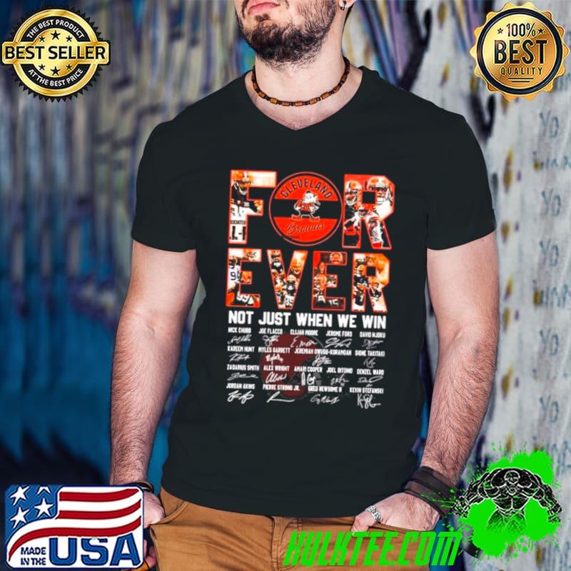 Original cleveland Browns Forever Not Just When We Win All Players Signatures 2024 s Guys V Neck Original cleveland Browns Forever Not Just When We Win All Players Signatures 2024 s Guys V Neck