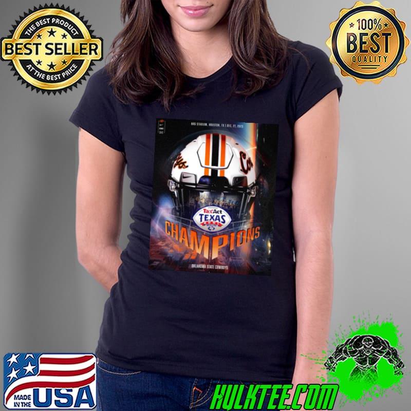 OSU Cowboy Football 2023 TaxAct Texas Bowl Champions Go Pokes Shirt