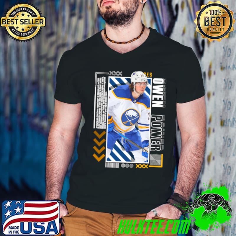 Owen Power Canadian professional ice hockey defenceman for the Buffalo Sabres T-Shirt Guys V Neck Owen Power Canadian professional ice hockey defenceman for the Buffalo Sabres T-Shirt Guys V Neck