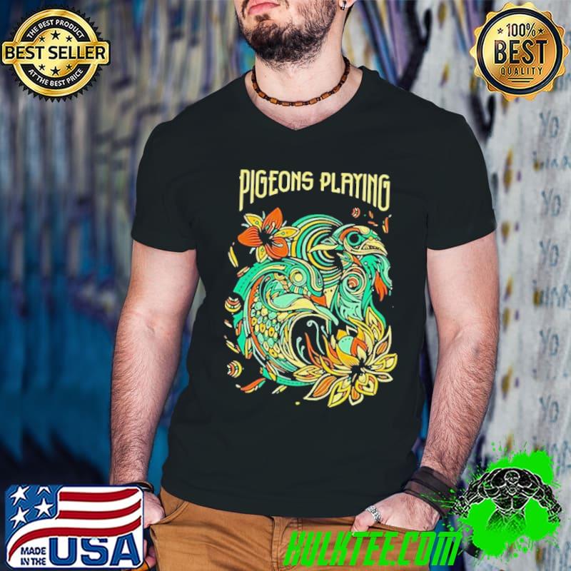 Pigeons Playing Ping Pong Lotus Pigeons Tour Shirt Guys V Neck Pigeons Playing Ping Pong Lotus Pigeons Tour Shirt Guys V Neck