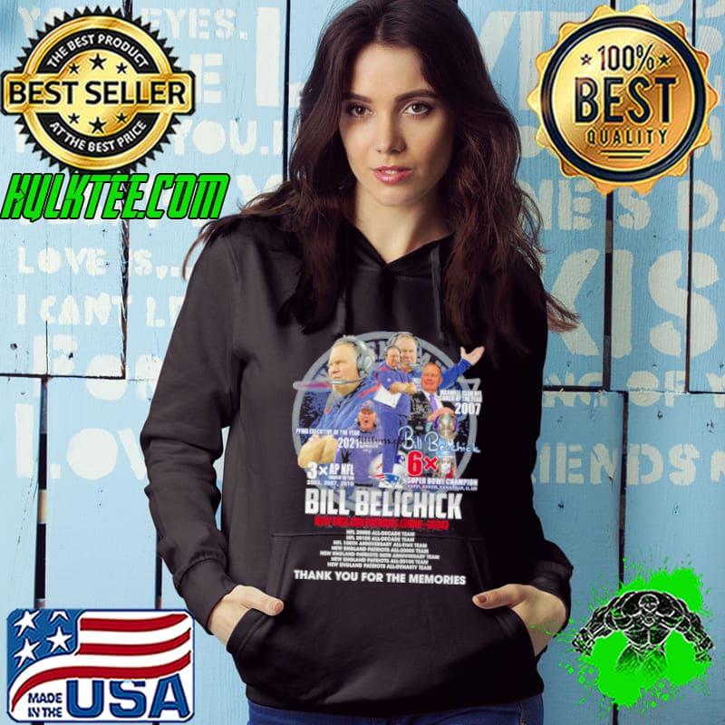 Premium bill Belichick New England Patriots 2000 – 2024 Thank You For The Memories Shirt