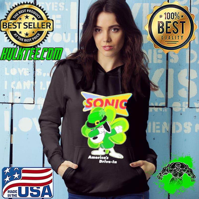 Sonic Drive-In Symbol St Patricks Snoopy Dabbing s Hoodie Sonic Drive-In Symbol St Patricks Snoopy Dabbing s Hoodie