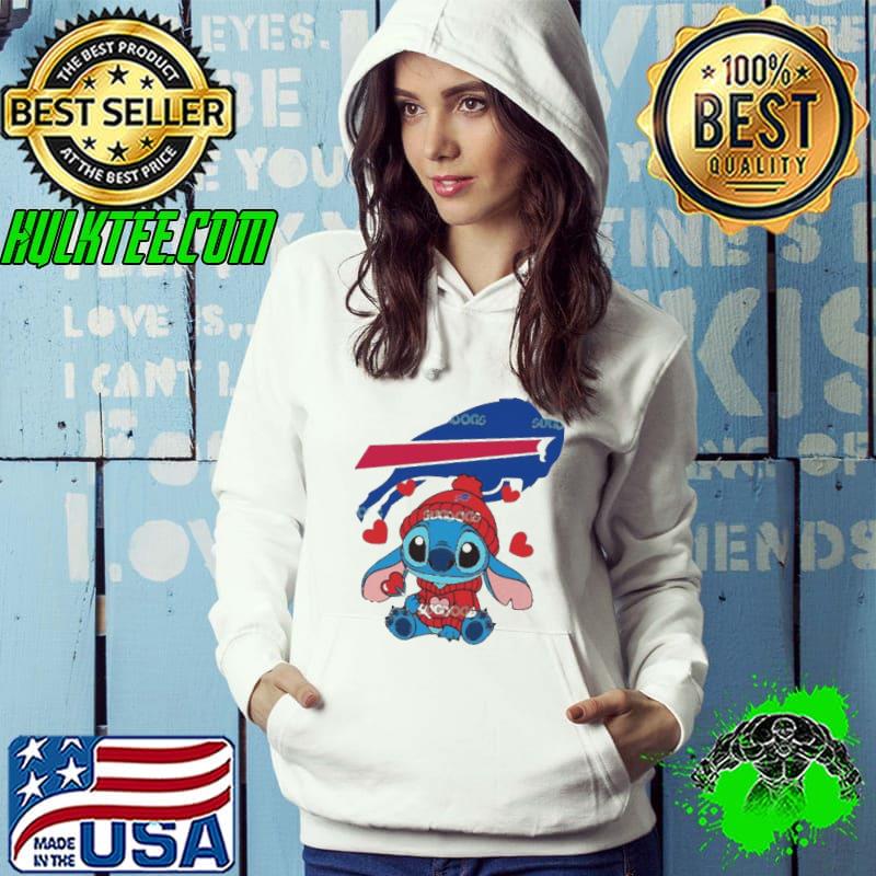 Stitch Valentine Candy Heart Buffalo Bills s Hoodie Stitch Valentine Candy Heart Buffalo Bills s Hoodie