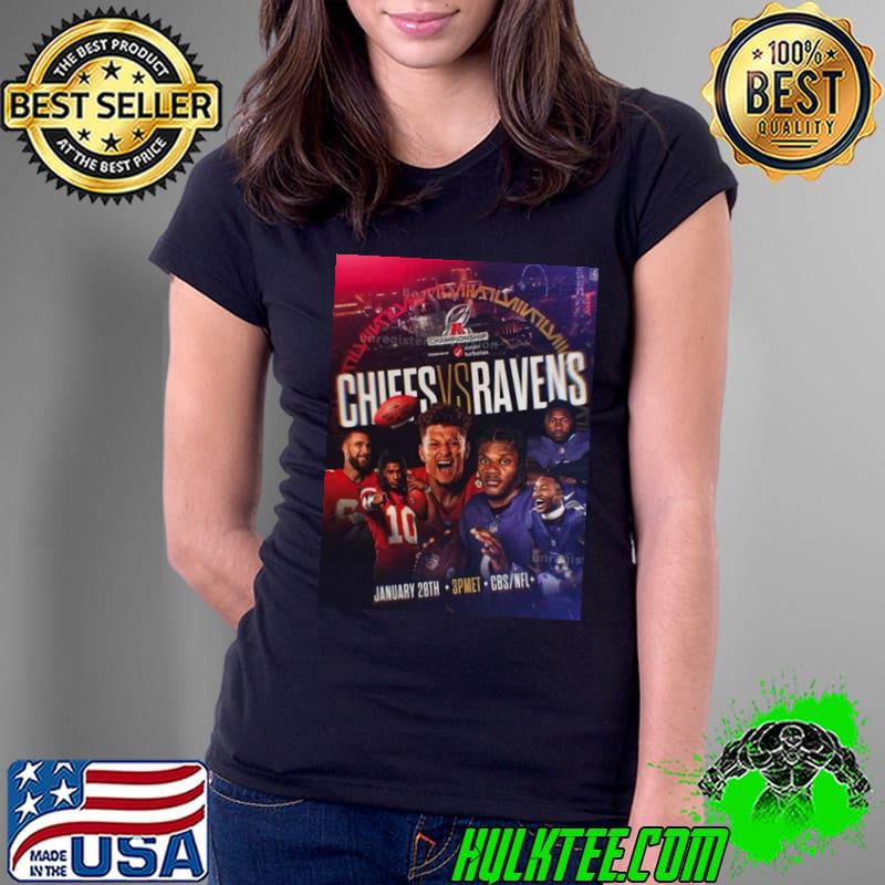The AFC Championship Is Set Kansas City Chiefs vs Baltimore Ravens NFL Playoffs 2023-2024 shirt