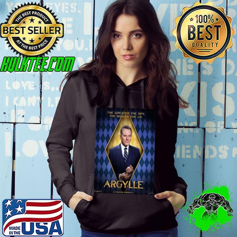 The Greater The Spy The Bigger The Lie Bryan Cranston As TBA In Argylle Movie Shirt