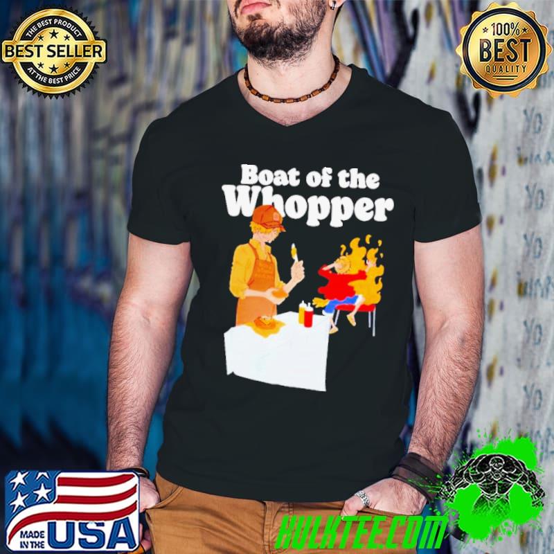 The One Piece X Burger King Menu Luffy boat of the whopper shirt