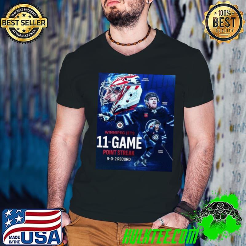 The Winnipeg Jets 11 Game Point Streak 9 0 2 Record s Guys V Neck The Winnipeg Jets 11 Game Point Streak 9 0 2 Record s Guys V Neck
