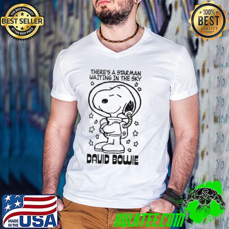 There’s a starman waiting in the sky David Bowie Snoopy shirt