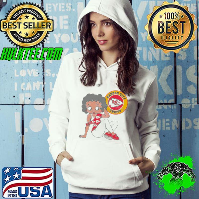 Top betty Boop Kansas City Chiefs Logo Shirt