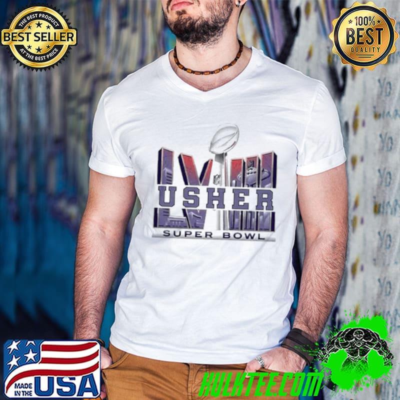 USHER Super Bowl LVIII Logo Shirt