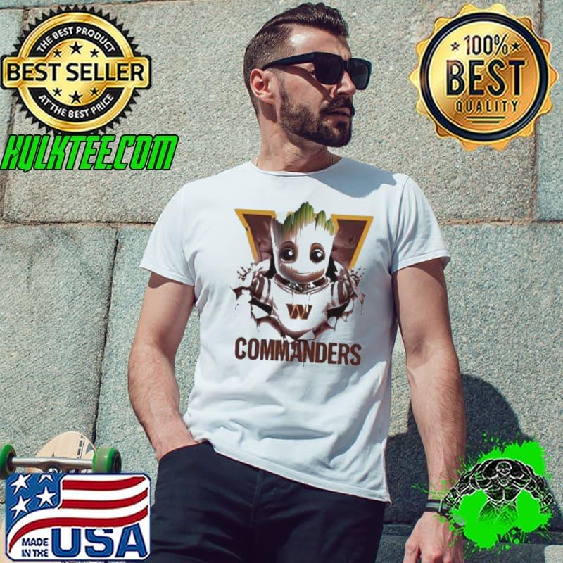 Washington Commanders Baby Groot Blood Inside Me Shirt Unisex Washington Commanders Baby Groot Blood Inside Me Shirt Unisex