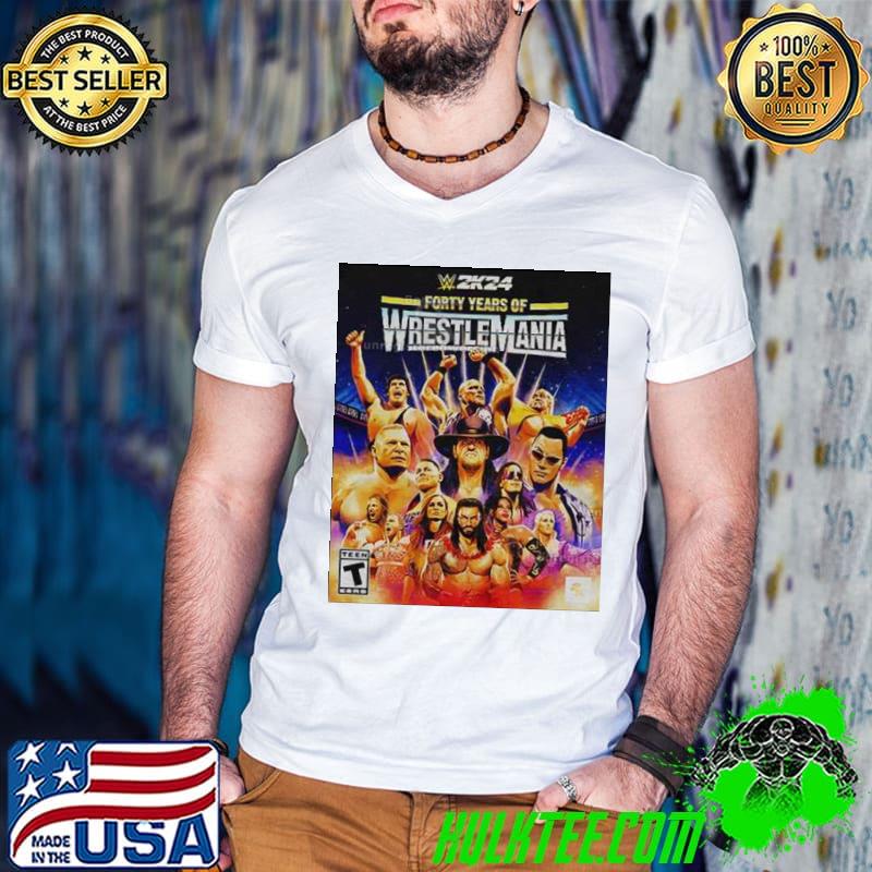 WWE 2K24 Forty Years Of Wrestle Mania Shirt