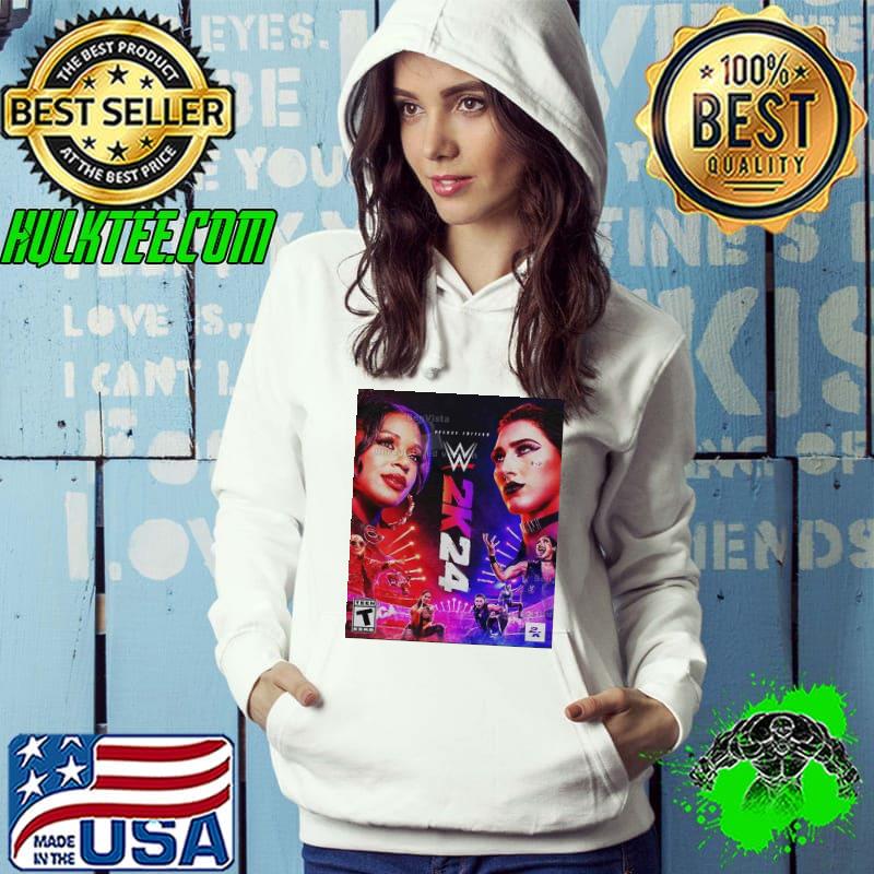 WWE2K24 Deluxe Edition Two Groundbreaking Superstars One Historic Cover Rhea Ripley And Bianca Belair Shirt Hoodie WWE2K24 Deluxe Edition Two Groundbreaking Superstars One Historic Cover Rhea Ripley And Bianca Belair Shirt Hoodie