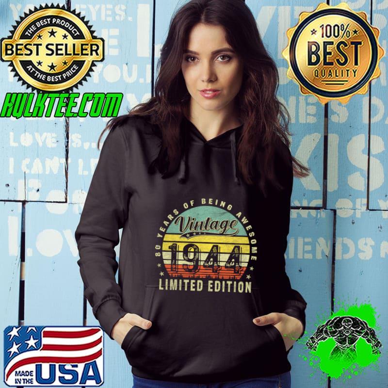 80 Year Old Gifts Vintage 1944 Limited Edition 80th Birthday T-Shirt