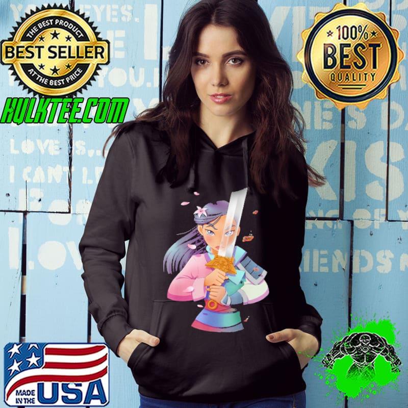 Anime Half Girl Half Warrior Graphic Shirt Anime Half Girl Half Warrior Graphic Shirt