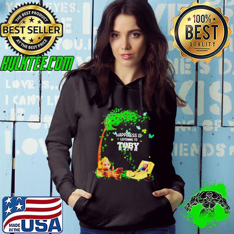 Baby Groot happiness is listening to Toby Keith shirt