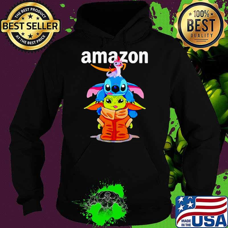 Baby Yoda and Stitch Amazon s Hoodie Baby Yoda and Stitch Amazon s Hoodie