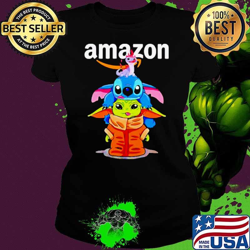 Baby Yoda and Stitch Amazon shirt Baby Yoda and Stitch Amazon shirt