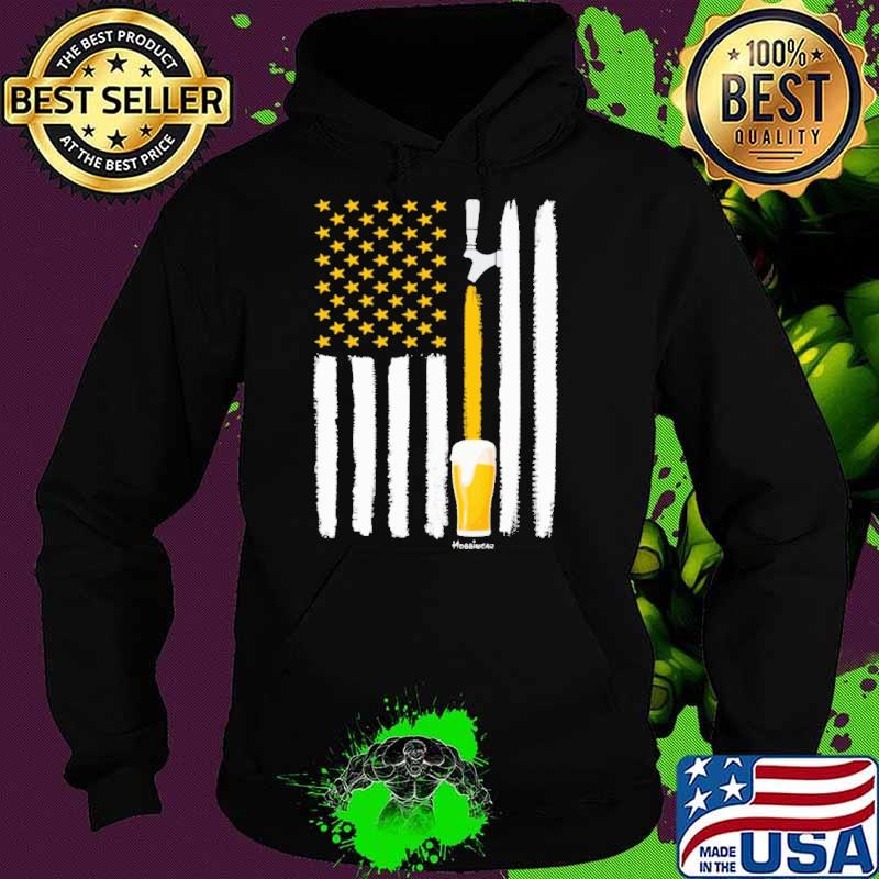 Beer american flag shirt