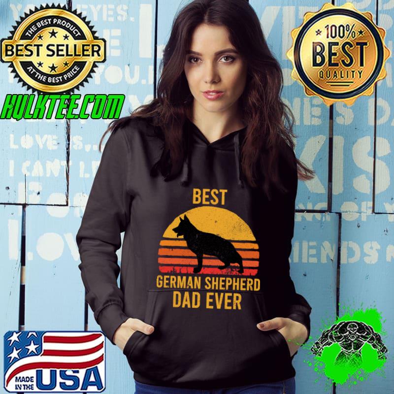 Best German Shepherd Dad Ever Dog Owner Vintage T-Shirt