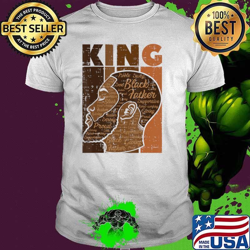 Black History King Father Melanin African American T-Shirt